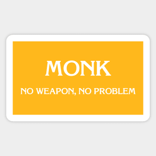 D&D: Monk (No Weapon) Sticker